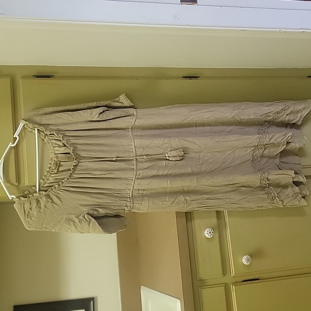 Wrangler sz L brown tan dress
